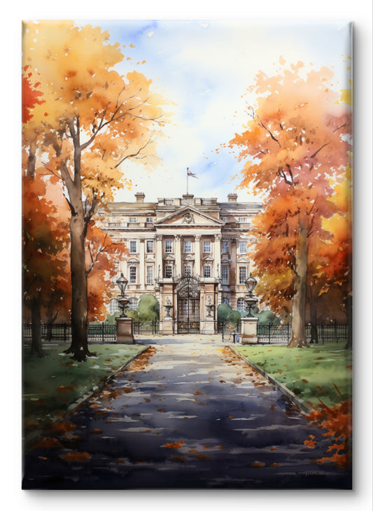 Buckingham Palace in Autumn by Vintage London