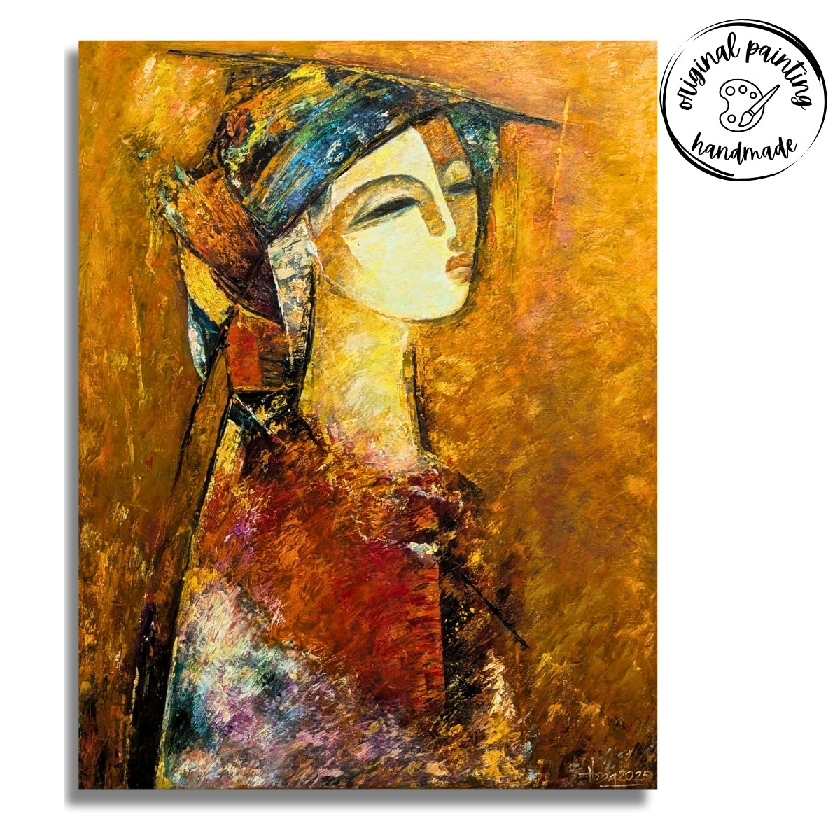 Quiet Muse (Canvas Oil Painting - 70X90 cm)