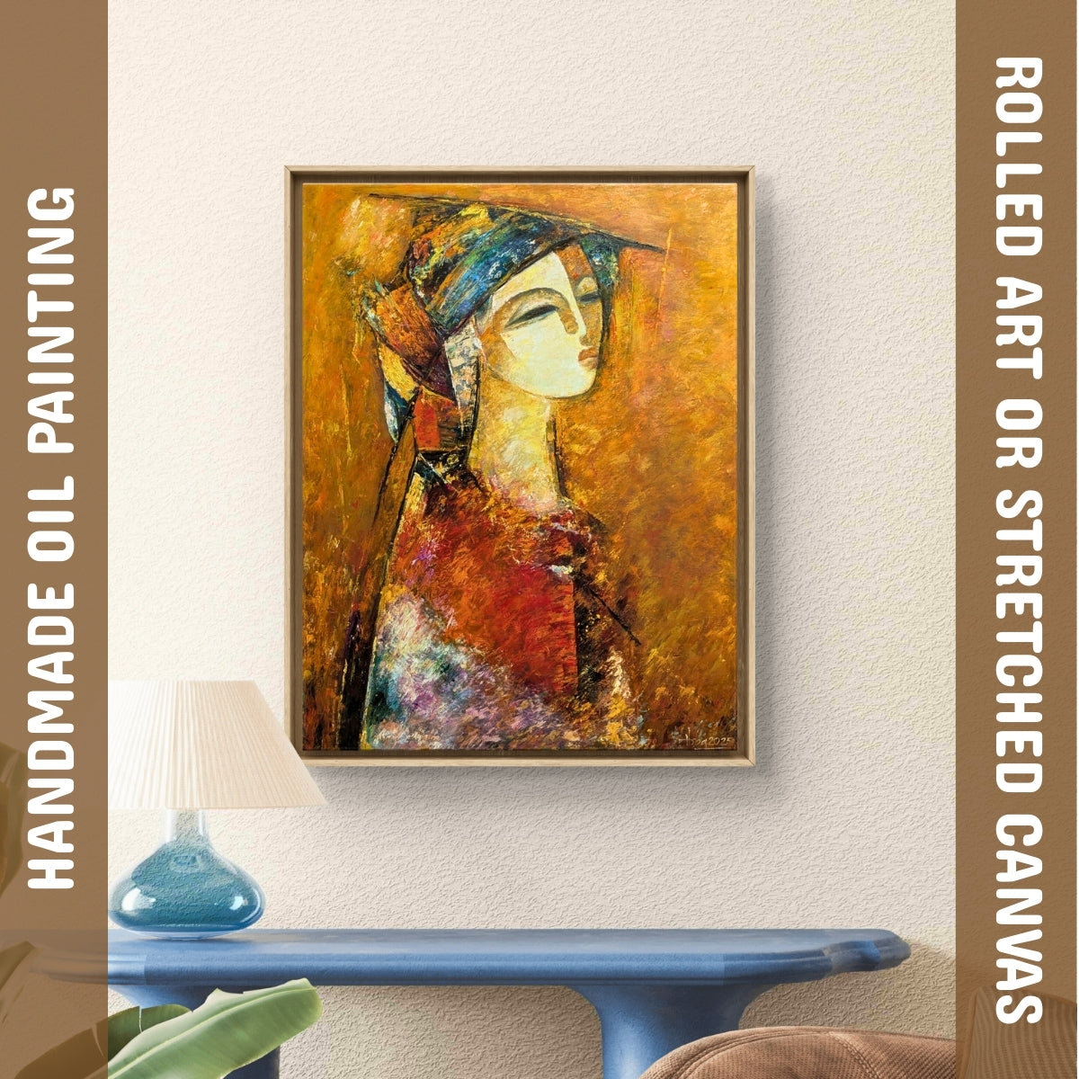 Quiet Muse (Canvas Oil Painting - 70X90 cm)