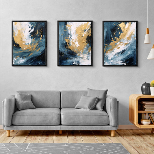 Sunny Ocean by NYC Abstract (Gallery Wall Set of 3)