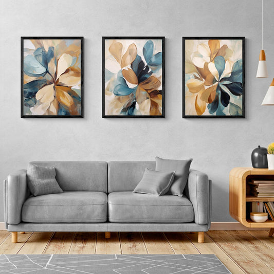 Autumn Petals by NYC Abstract (Gallery Wall Set of 3)