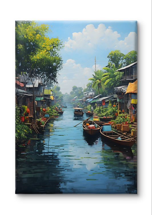 Mekong Floating Market by Vietnamese Pho