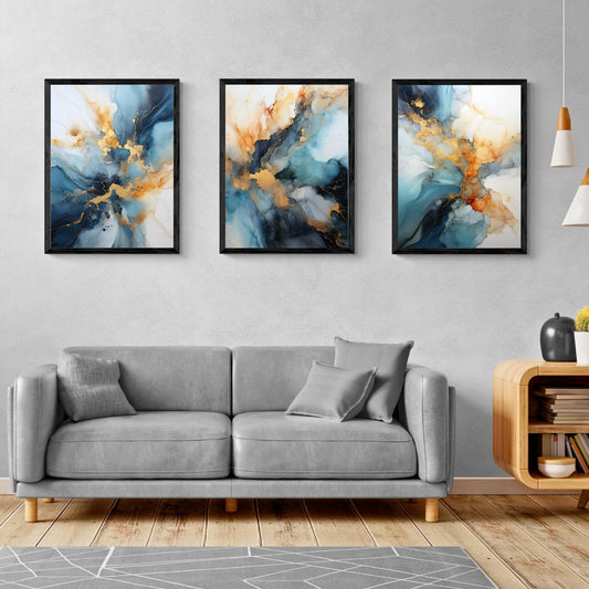 Sun Peaks by NYC Abstract (Gallery Wall Set of 3)