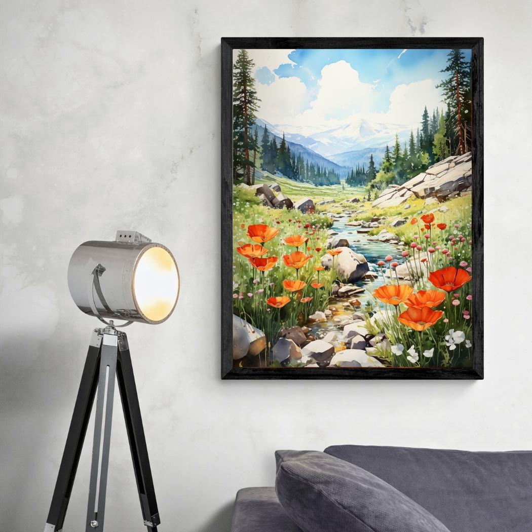 Yosemite Majesty by Californian Kaleidoscope (Framed Art Print) - Lightning Deal