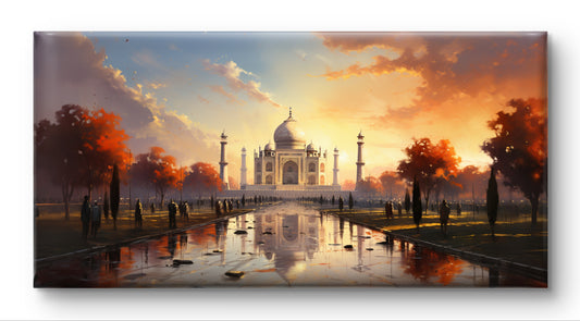 Taj Mahal Autumn By Panoramic India