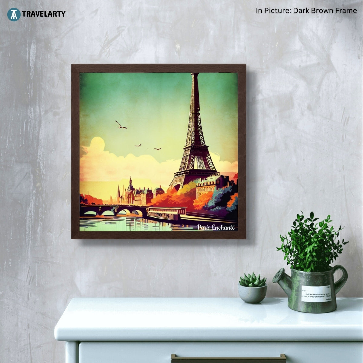 Good Evening Eiffel by Paris Enchanté (Framed Art Print)