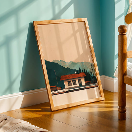 Praha Bohemian Artwork in a Lifestyle Setting