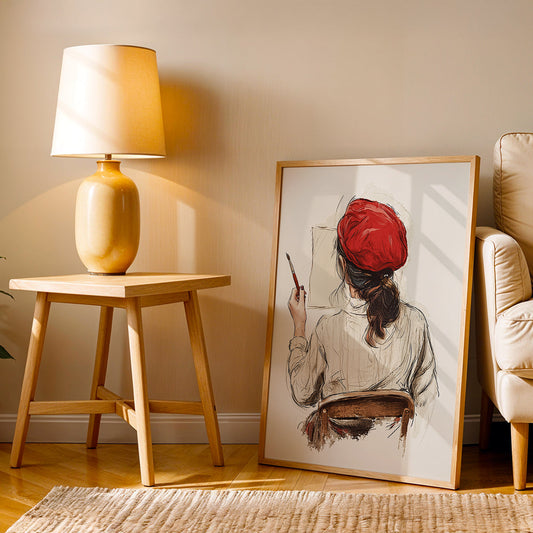 Minimalist Artwork in a Lifestyle Setting