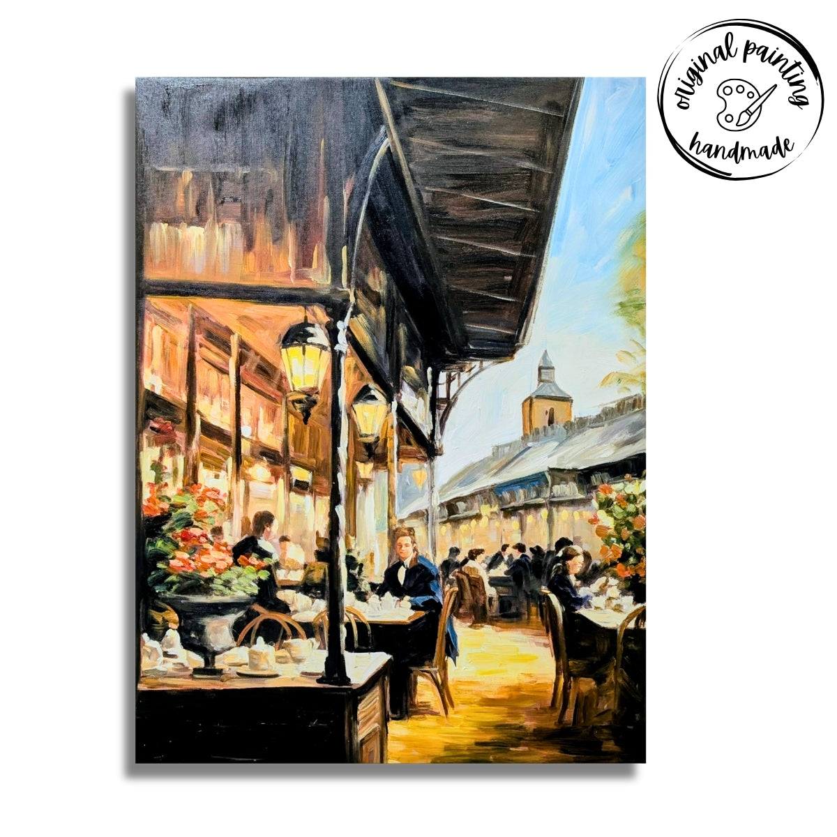 Afternoon Tea in London (Canvas Oil Painting - 60X80 cm)