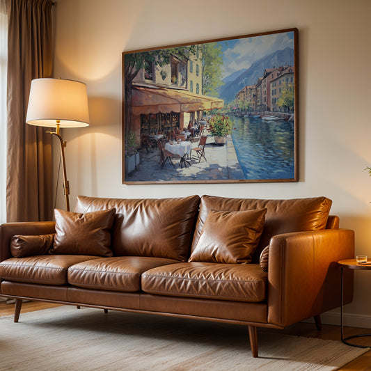Europeal Alps Artwork in a Lifestyle Setting