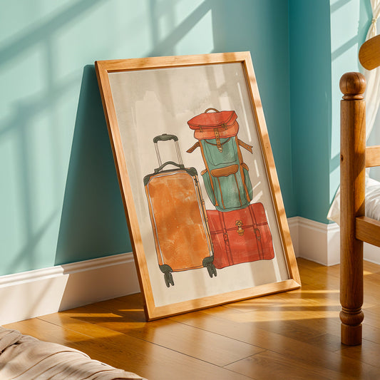 Praha Bohemian Artwork in a Lifestyle Setting