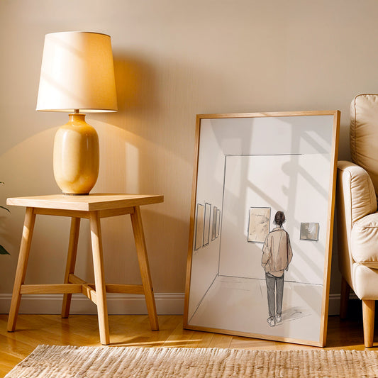 Minimalist Artwork in a Lifestyle Setting