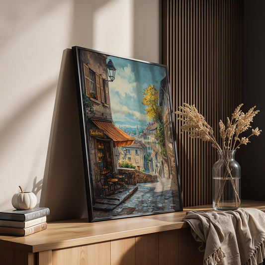 Europeal Alps Artwork in a Lifestyle Setting