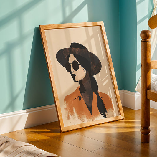 Praha Bohemian Artwork in a Lifestyle Setting