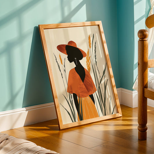 Praha Bohemian Artwork in a Lifestyle Setting