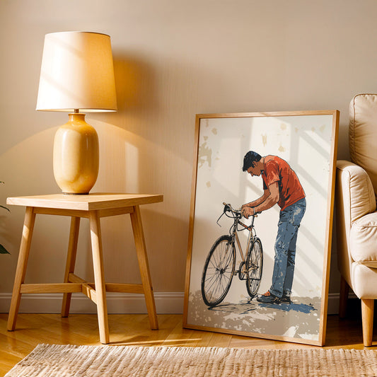 Minimalist Artwork in a Lifestyle Setting