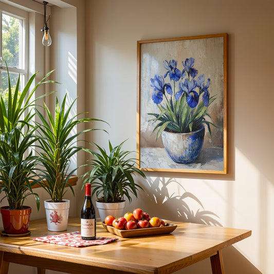 Floral Artwork in a Lifestyle Setting