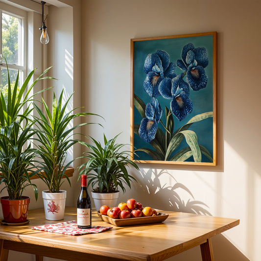 Floral Artwork in a Lifestyle Setting
