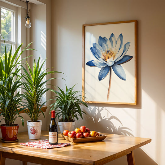 Floral Artwork in a Lifestyle Setting