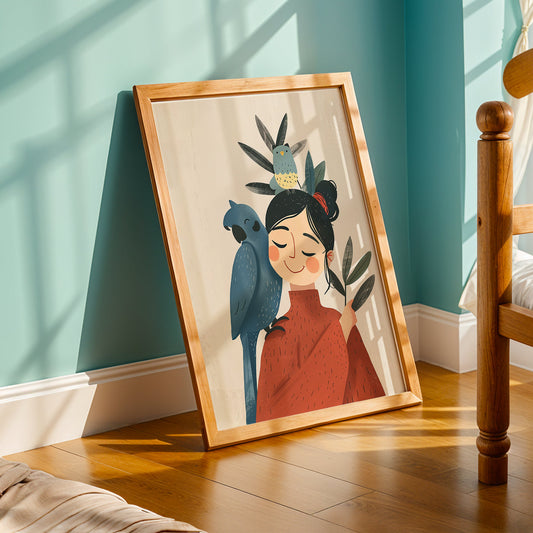 Praha Bohemian Artwork in a Lifestyle Setting