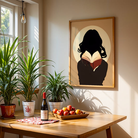 Boho Artwork in a Lifestyle Setting