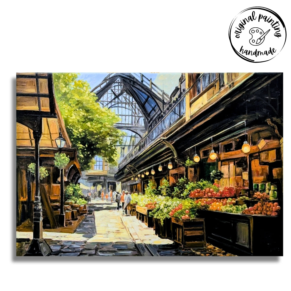 Borough Market London (Canvas Oil Painting - 90X60 cm)