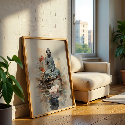 Buddha & the Flowers by TravelArty