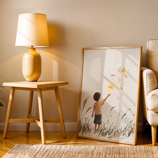 Minimalist Artwork in a Lifestyle Setting