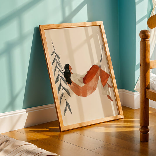 Praha Bohemian Artwork in a Lifestyle Setting