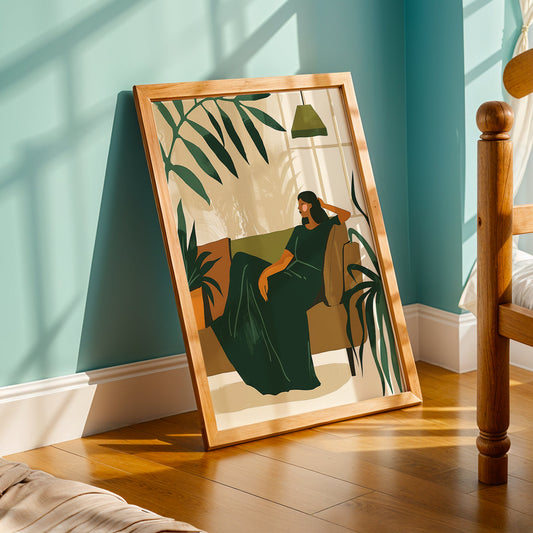 Praha Bohemian Artwork in a Lifestyle Setting