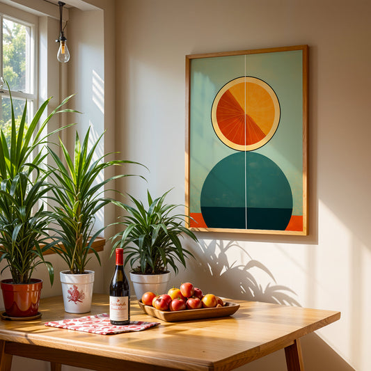 Boho Artwork in a Lifestyle Setting