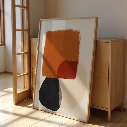 Abstract Painting for Home Cobalt Glitch by NYC Abstract