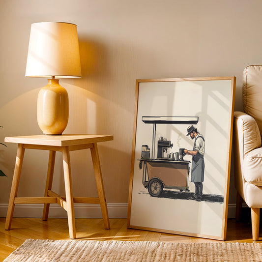 Minimalist Artwork in a Lifestyle Setting