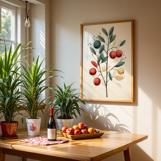 Boho Artwork in a Lifestyle Setting