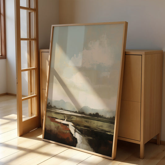 Abstract Artwork in a Lifestyle Setting