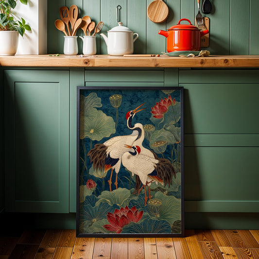 Japanese Artwork in a Lifestyle Setting