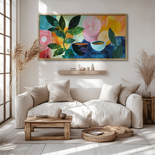 Modern Art in a Lifestyle Setting