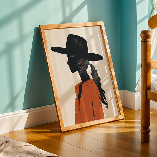 Praha Bohemian Artwork in a Lifestyle Setting