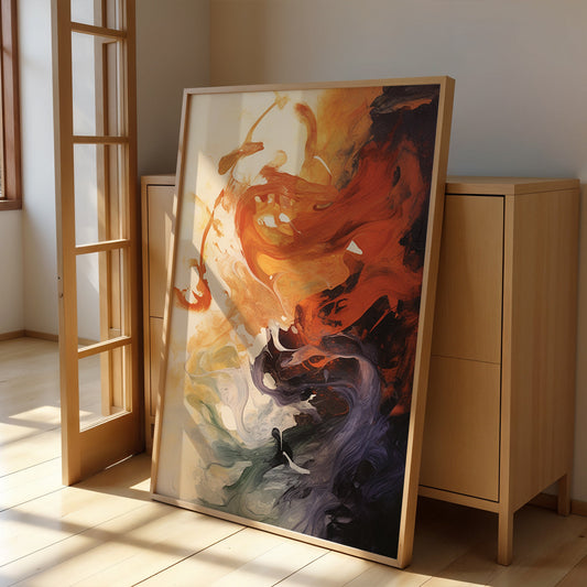 Abstract Artwork in a Lifestyle Setting