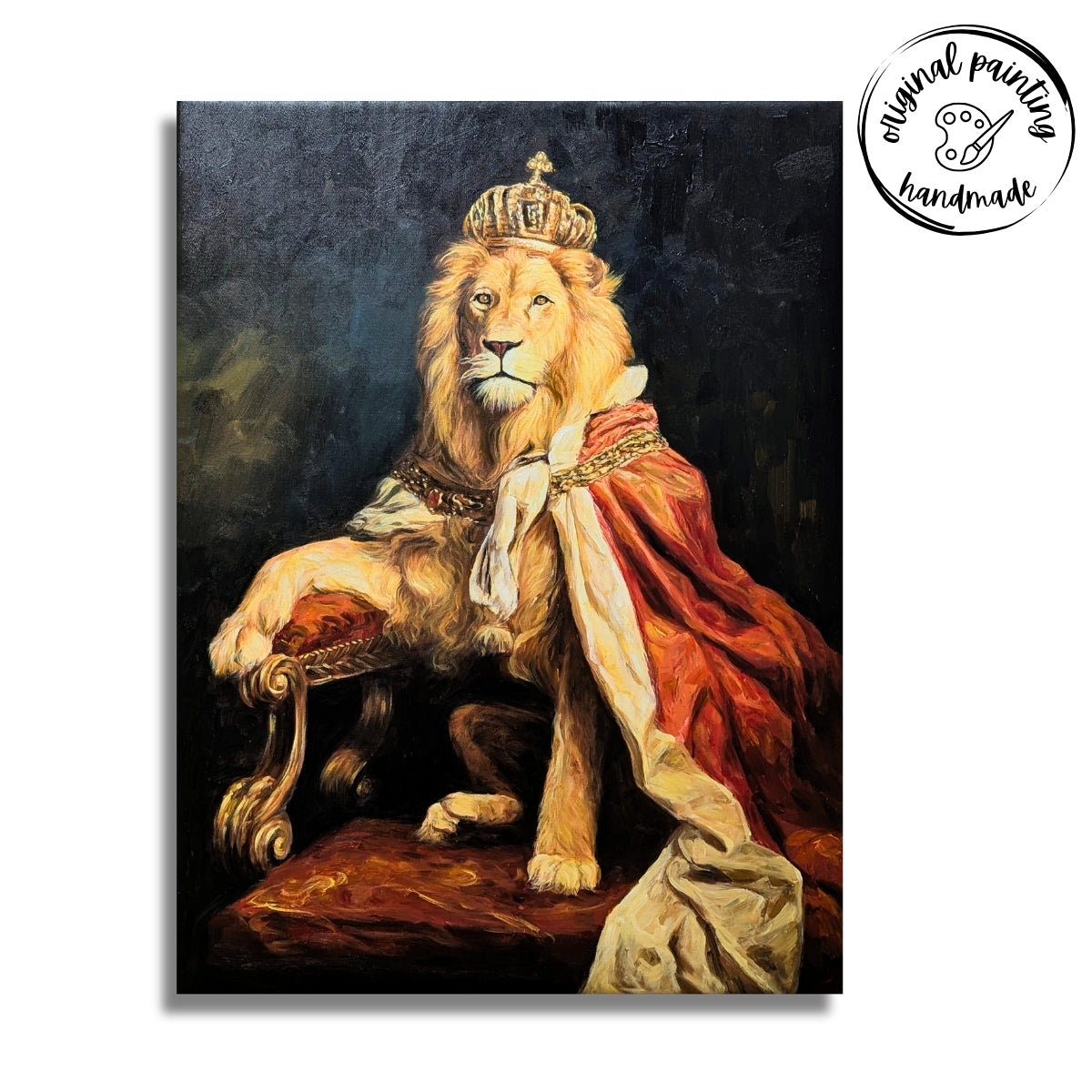 Emperor on the Throne (Canvas Oil Painting - 60X80 cm)