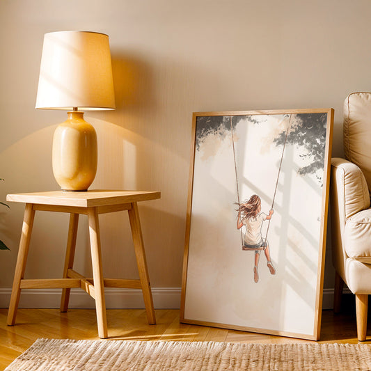 Minimalist Artwork in a Lifestyle Setting