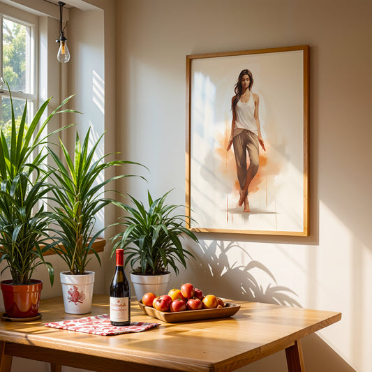 Boho Artwork in a Lifestyle Setting