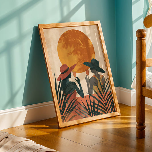 Praha Bohemian Artwork in a Lifestyle Setting