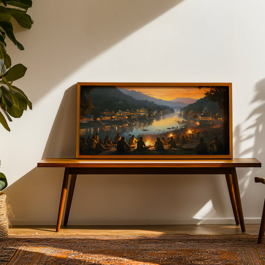 Indian Artwork in a Lifestyle Setting