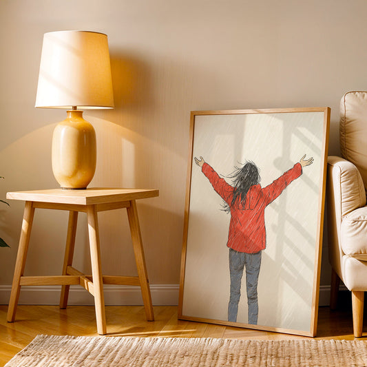 Minimalist Artwork in a Lifestyle Setting