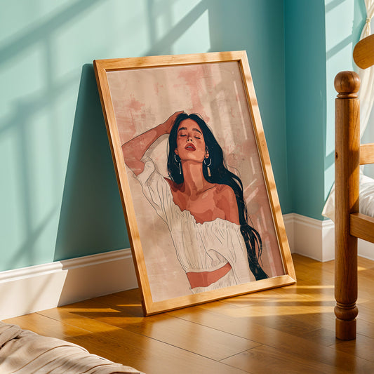 Praha Bohemian Artwork in a Lifestyle Setting