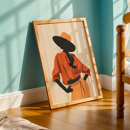 Praha Bohemian Artwork in a Lifestyle Setting