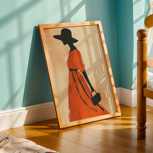 Praha Bohemian Artwork in a Lifestyle Setting