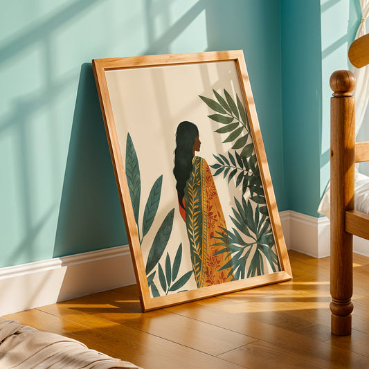 Praha Bohemian Artwork in a Lifestyle Setting