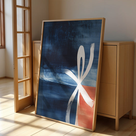 Abstract Painting for Home Flying Ribbons by NYC Abstract